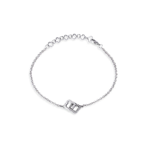 Lucky Clover Bracelet with CZ Accents