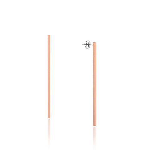 Samie Collection Stainless Steel Bar Drop Earrings