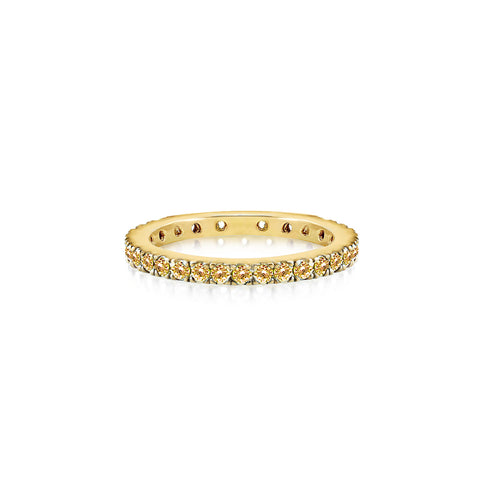 0.87ctw CZ Eternity Wedding Band in Gold Plating, 2.2mm