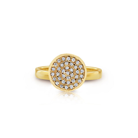 Circle Ring with 0.74ctw CZ