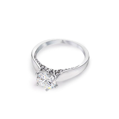 1.48ctw CZ Solitaire Harmony Engagement Ring